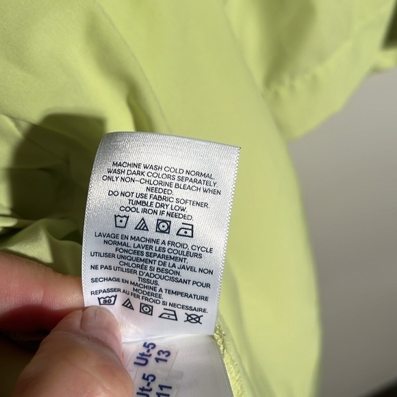 Lands End Neon Yellow Athletic Shirt - Picture 6 of 9
